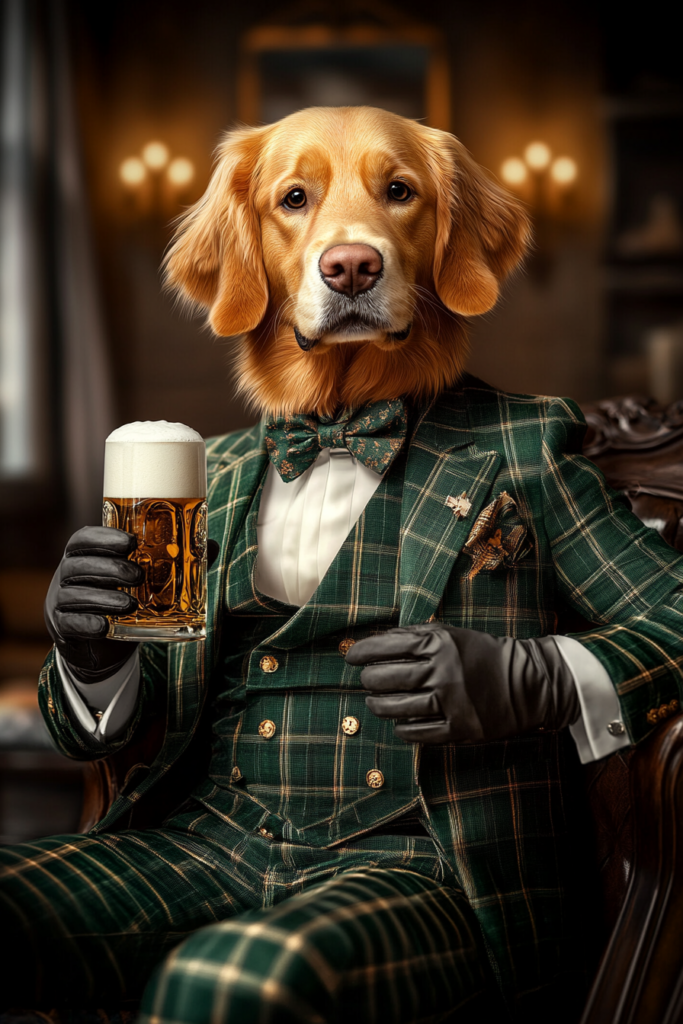 The Gentleman's Pint - Dyreportræt